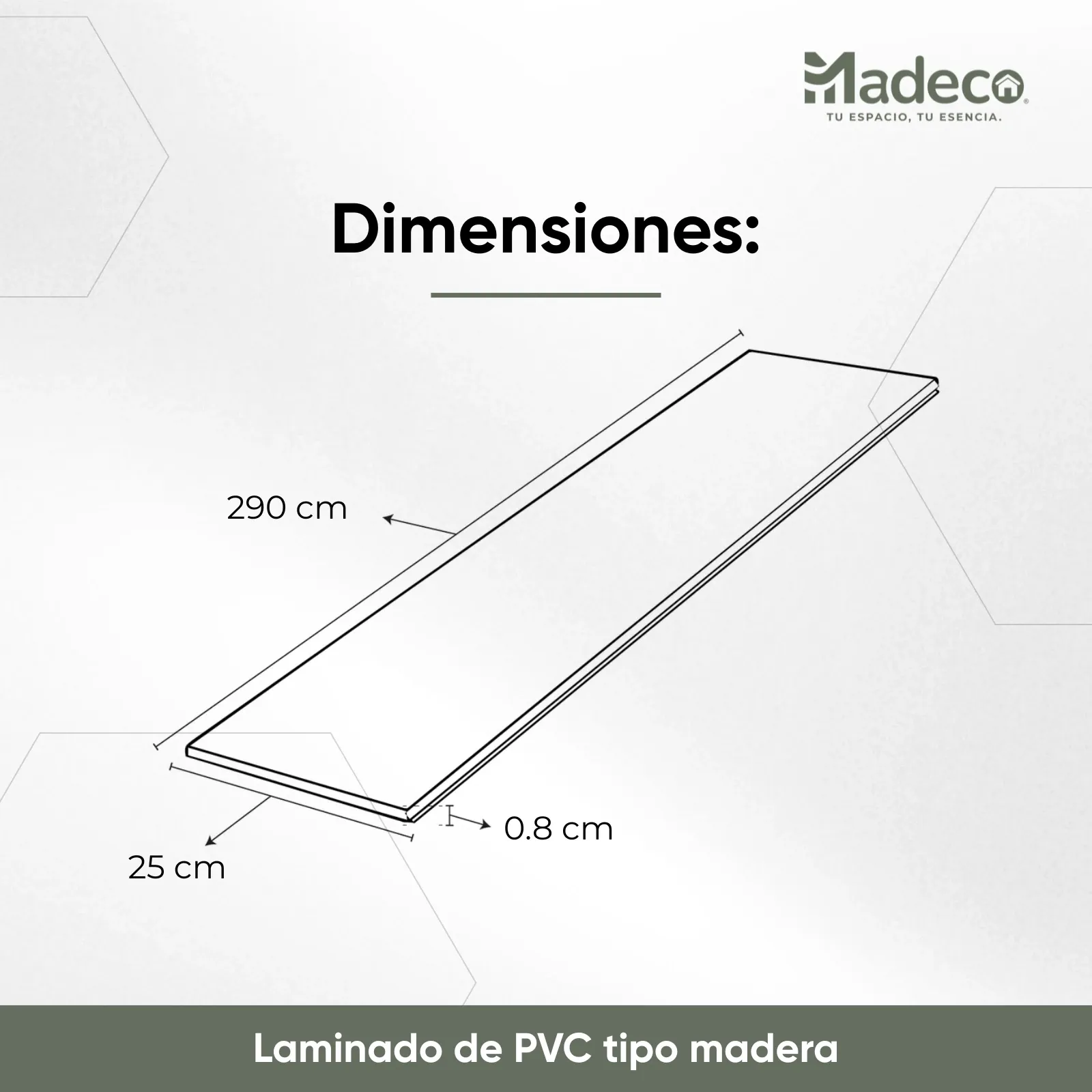 Laminado de PVC
tipo madera — Nogal Imperial