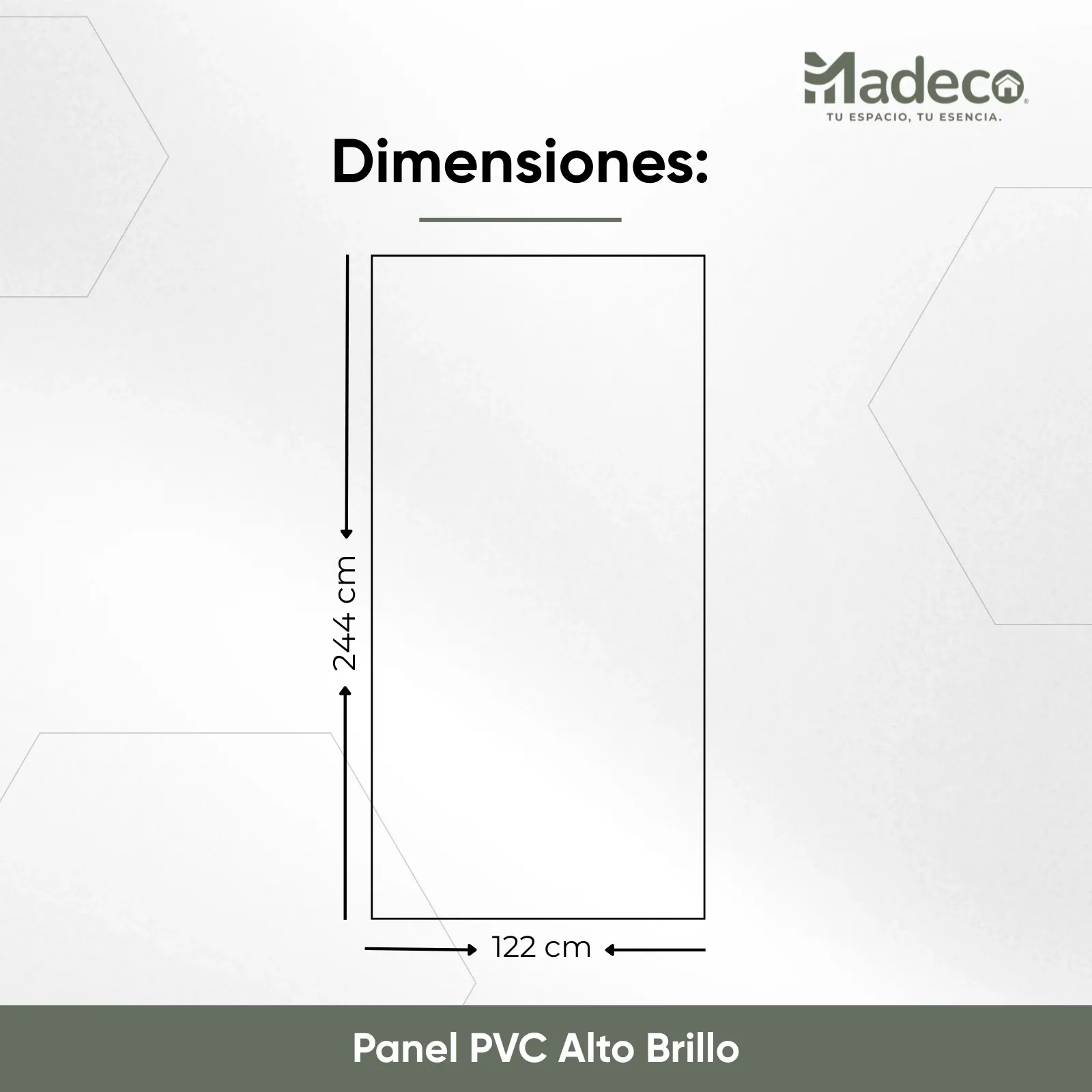 Panel PVC Alto Brillo — Calacatta Blanco