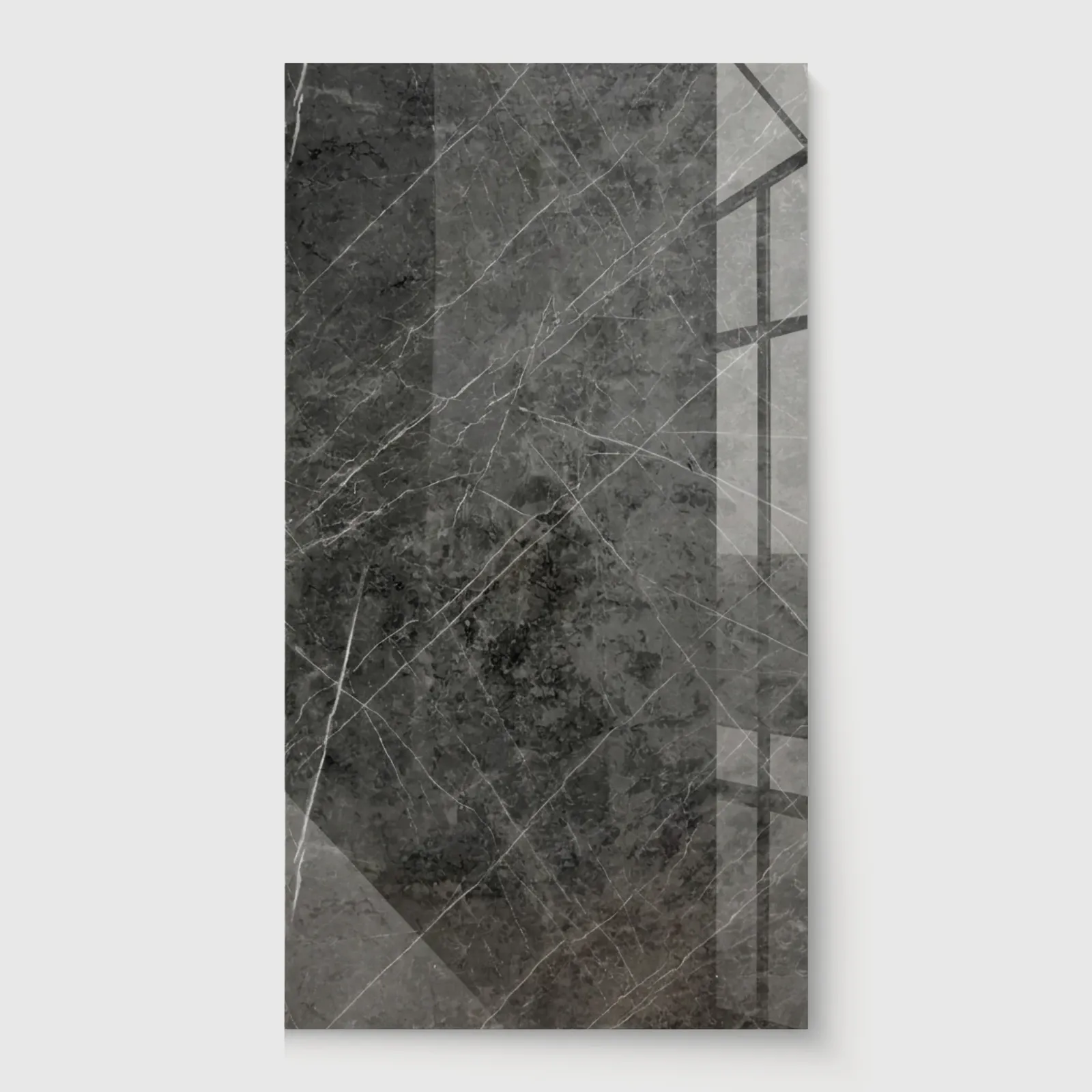 Panel PVC Alto Brillo — Gris Titanio