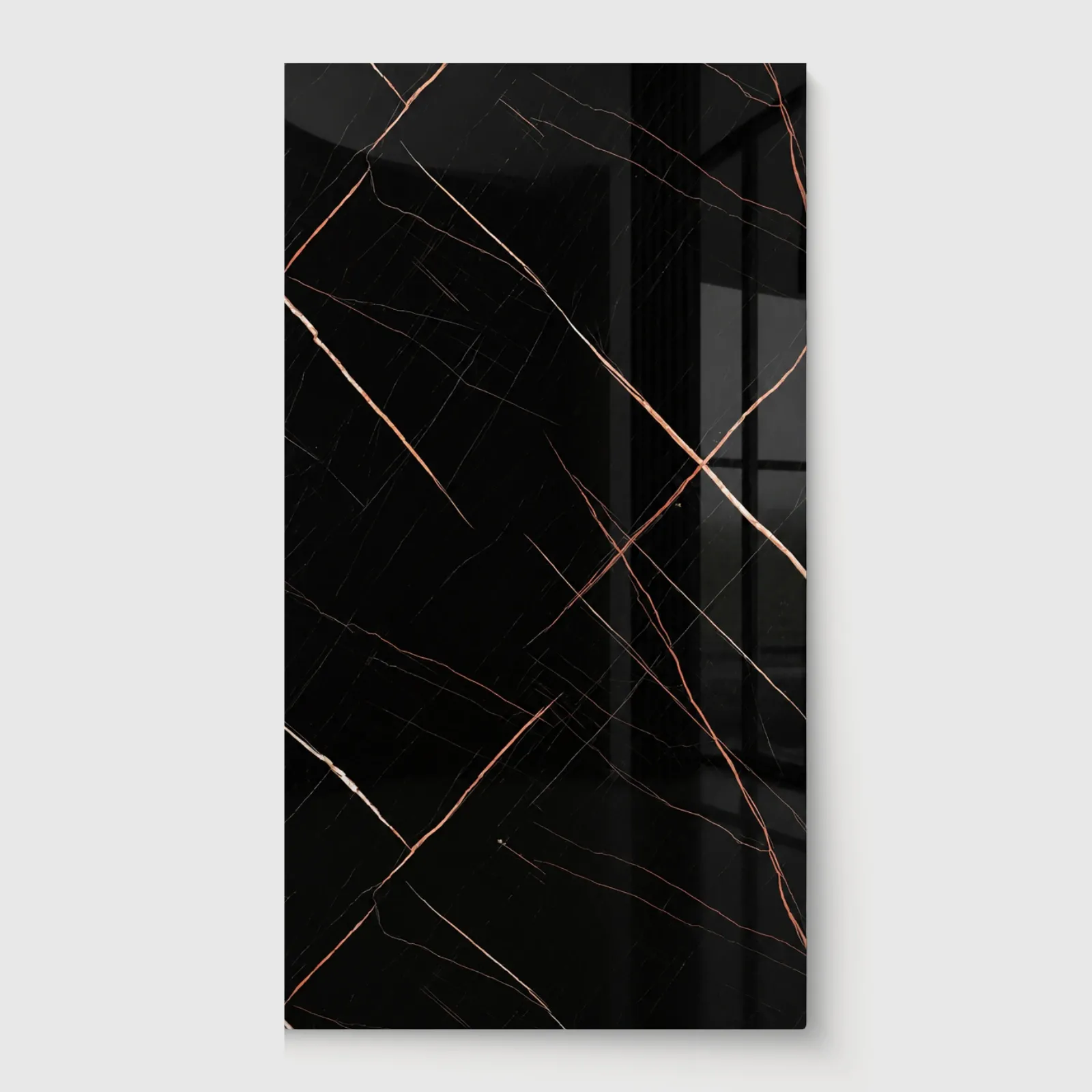 Panel PVC Alto Brillo — Nero Gold